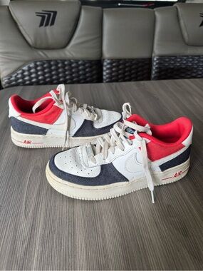 Nike Air Force 1 USA Denim (GS) Boy's Shoes